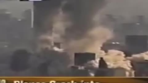 #911 Chopper News Footage. Explosion