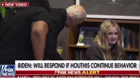 WATCH: Teenage Girl Appears Distressed as President Biden Whispers in Her Ear, Stirring Discomfort