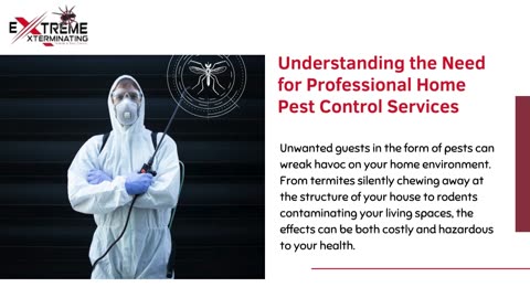 Understanding the Need for Professional Home Pest Control Services