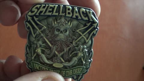 Shellback Ancient Order of the Deep US Navy Collectible Challenge Coin