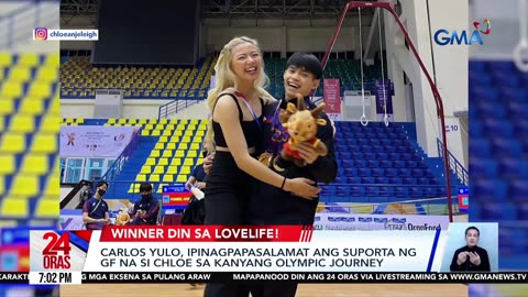 Carlos Yulo, ipinagpapasalamat ang suporta ng GF na si Chloe sa kanyang Olympic journey | 24 Oras