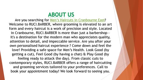 Are you searching for Men’s Haircuts in Cranbourne East?