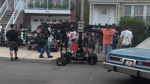 Motor City film shoot - Boyd Ave. - Jersey City, NJ - Motor City Madhouse - Ted Nugent
