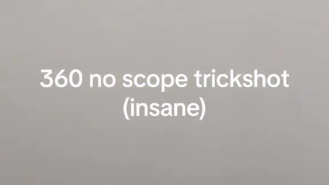 Real Life 360 No Scope Trick Shot