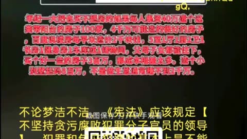 说来说去还是这些东西，不论梦洁不洁，《宪法》应该规定【不坚持贪污腐败犯罪分子官员的领导】。