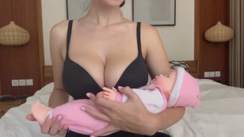 Boob out around