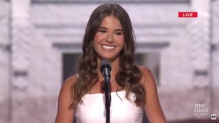 Trump’s granddaughter, Kai Trump, speaks at the RNC