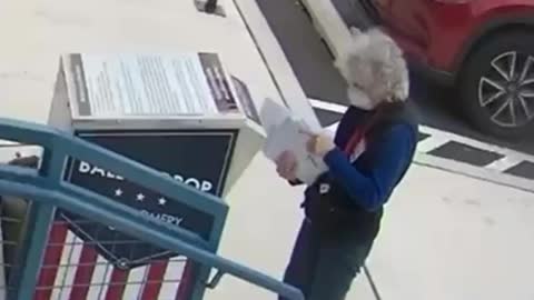 Pennsylvania Video Shows Ballot Trafficker Dumping Handfuls of Ballots into Ballot Drop Box