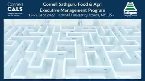 Cornell Sathguru Food and Agri Executive Management Program - AMP 2022