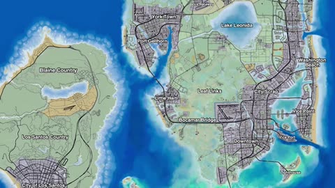 Comparison of GTA 6 vs GTA 5 Maps