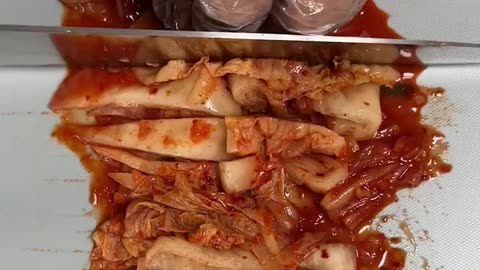 Pepperoni Kimchi Jeon ASMR