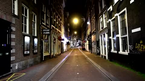 Red lights out as Amsterdam enters curfew