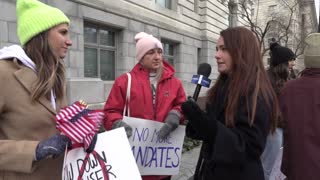 MRCTV On The Street: Activists Gather Outside DC Mayor's Office To Protest Vax Mandate