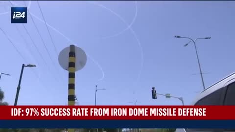 IDF touts 97% success rate from Iron Dome missile defense system_Cut