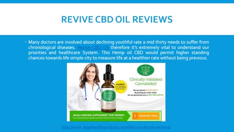 Revive CBD Oil Where to Buy and Free Trial