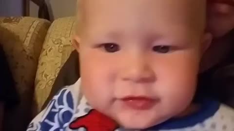 ADORABLE BABY FLIRTS W CAMERA