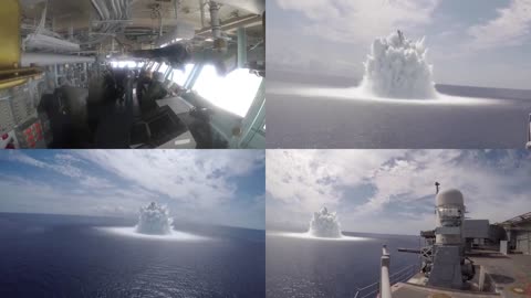 Four Views of the Shock Trials Aboard the USS Gerald R. Ford (CVN 78)