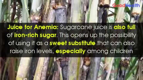 Sugarcane Benefits in health