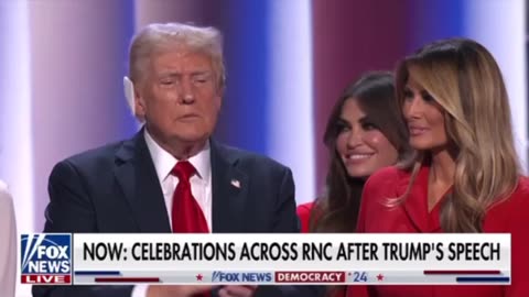 Celebrations across RNC after Trump's speech