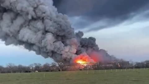 A large explosion at Feather Crest Farm Chicken Plant in Bryan, Texas