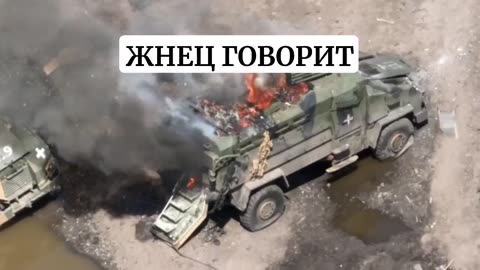 Damaged AFU U.S. MRAP APCs, Zaparozhia Front - Ukraine War Combat Footage 2023 Today Armor