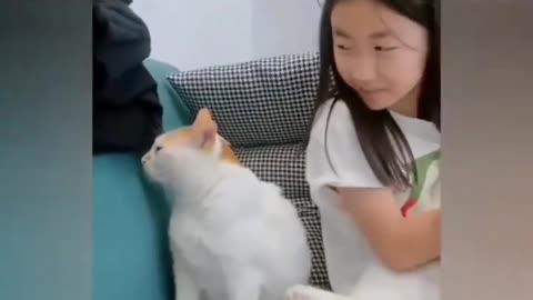 Cat's Jealousy Expression😅😅😂😆