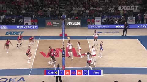 🇨🇦 CAN vs. 🇫🇷 FRA - Highlights / Week 3 / Women's VNL 2024/Volleyball!