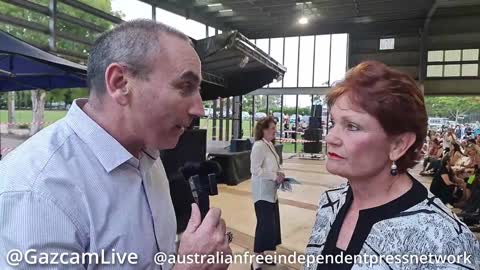 AFIPN interviewing Pauline Hanson