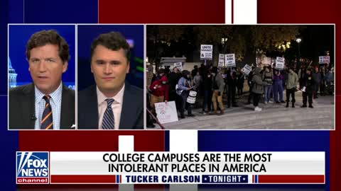 Charlie Kirk joins Tucker Carlson to discuss the intolerance of the radical left.