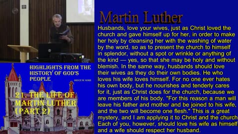 21. The Life of Martin Luther (part 2)