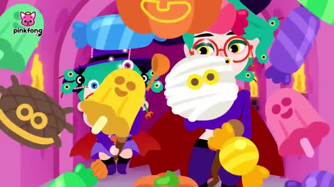 🎊🎃🥳Yes, Papa Song (Baby Monster Halloween Version) _ Halloween Song _ KIDSWORLD Official