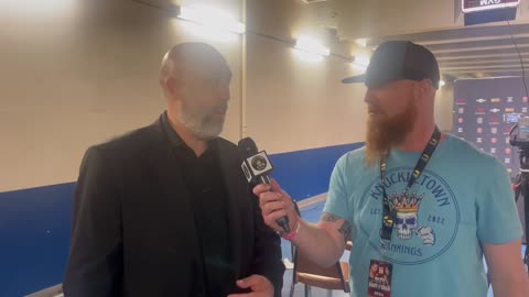 Matthew Kholer as he sits down with BKFC Matchmaker Nate Shook at Bare Knuckle Event