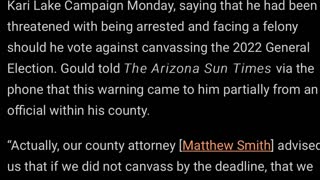 Ron Gould, a Mohave County threatened with being arrested