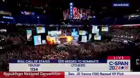 The Moment President Trump Was Officially Announced as the Republican Party Candidate