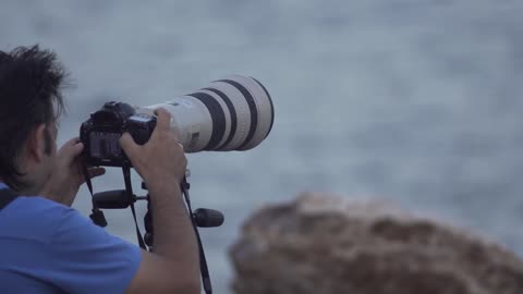 Hundreds watched the lunar eclipse in the Temple of Poseidon