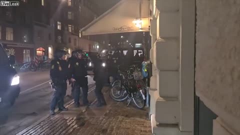 Wild Demostration against Covid Restrictions in Copenhagen
