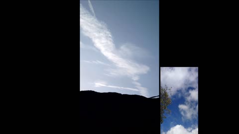 Man Made Cirrus 24/10/23 VS Natural clouds 28/10/23 Nasty weather between