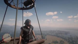 Red Dead Redemption 2 Riding in a Hot Air Ballon
