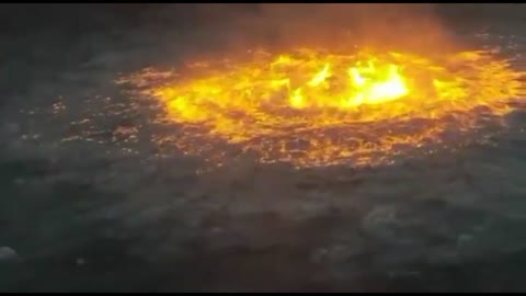 The Gulf of Mexico is on fire. No, ,an oil pipeline broke and exploded