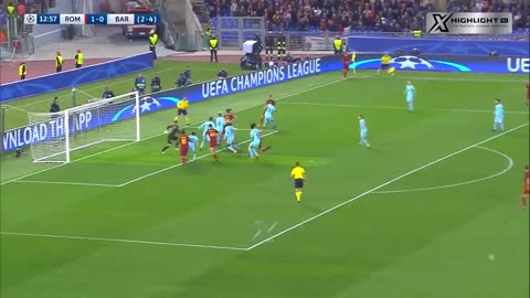 Barcelona vs AS Roma 4-4 Highlight - UCL Quarter Final 2018