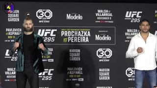 Primeira Encarada Entre Alex Poatan e Jiri Prochazka - UFC 295