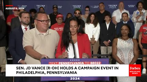 JD Vance Brings Onstage People Who Lost Family To Drug Overdoses And Blame Kamala Harris