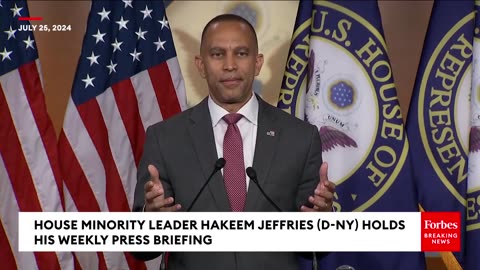 Hakeem Jeffries Asked About Democrats Who Wanted Biden To Stay In The Election
