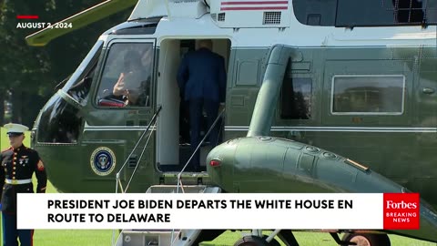 JUST IN: Biden Is Peppered With Reporters' Questions While Departing White House For Delaware