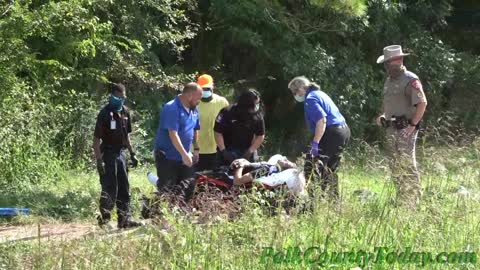 DRIVER ROLLS PICKUP, ALCOHOL SUSPECTED, LIVINGSTON, TEXAS