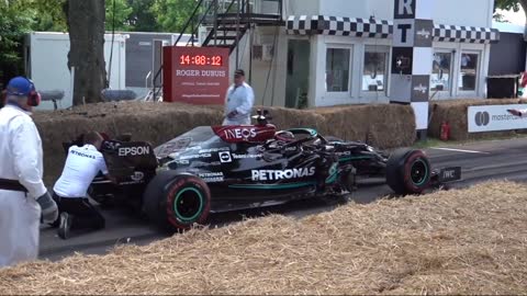 Formula One cars at the 2022 Goodwood Festival of Speed