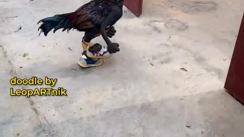 CHICKENS CROSSING THE ROAD (Sound On) Still not sure WHY chickens are crossing the road, but here is HOW they did it. Background video source: Douyin 1986Zhj (诗书达理之山人)