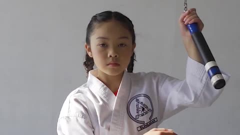 The karate girl