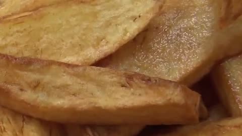 Chunky Homemade Fries | Chips #food #cooking #recipe #shorts