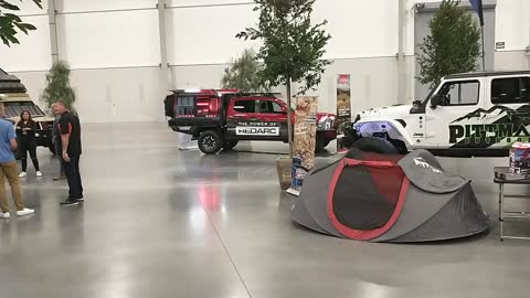 SEMA 2021 pitmen tent